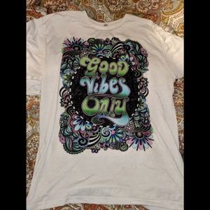 Electro threads Good vibes only tee